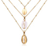 Multi-layer Crystal Necklaces