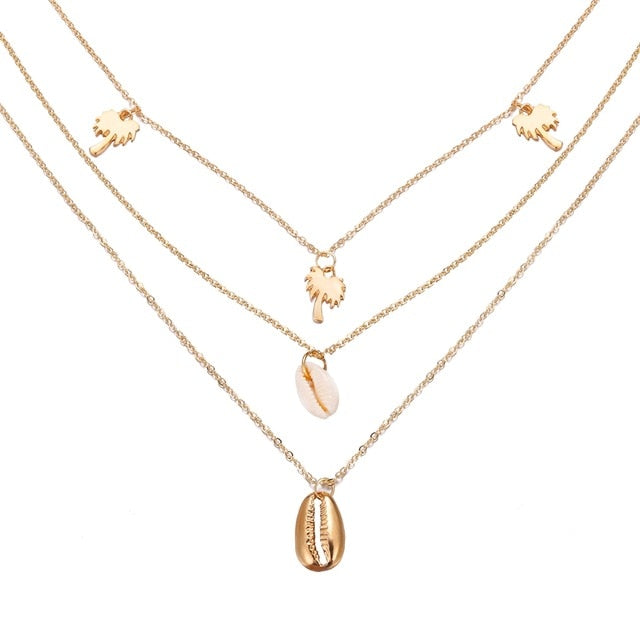 Multi-layer Crystal Necklaces