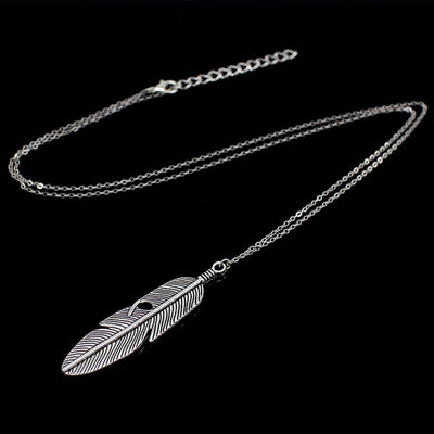 Feather Pendant Necklace