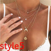 Multi-layer Crystal Necklaces